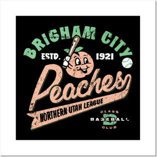 Brigham Peaches Baseball Posters and Art